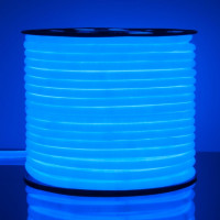 Светодиодный гибкий неон Elektrostandard LS003 220V 9.6W 144Led 2835 IP67 16mm круглый синий, 50м a043550
