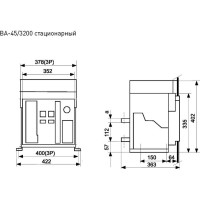 Автоматический выключатель EKF ВА-45 3200/3200 3P 80кА стационарный PROxima mccb45-3200-3200