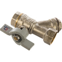Шаровый кран СТМ СТАНДАРТ 1/2" ,с фильтром, бабочка CWFFFB12