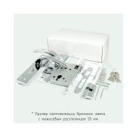 Врезной замок НОРА-М NEW 106-55 мм золото 16918