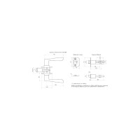 Межкомнатная защелка ISPARUS ISP ЗВ3-03 старая медь фикс. 16957