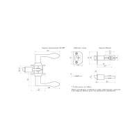 Межкомнатная защелка ISPARUS ISP ЗВ1-05 золото 16928