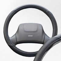 Оплетка SKYWAY Crome-1 L Черная экокожа S01102025