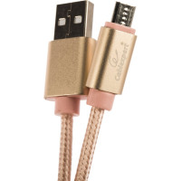 Кабель Cablexpert серия Ultra USB 2.0 AM/micro-B, длина 1.8м, золотой, блистер CC-U-mUSB01Gd-1.8M