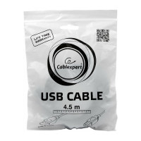 Кабель Cablexpert USB 2.0 Pro AM/BM 4.5 м экран черный пакет CCP-USB2-AMBM-15