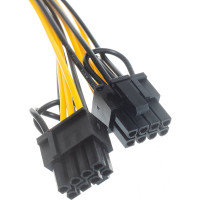 Кабель питания Cablexpert, PCIe, PCIe 8pin(F) / 2xPCIe 8pin(6+2)(M), медн.проводник, 30см, пакет, CC-PSU-85