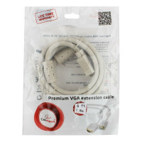 Кабель удлинитель Cablexpert VGA Premium 1.8 м CC-PPVGAX-6 15M/15F