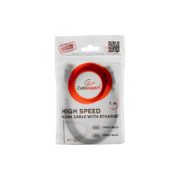 Кабель Cablexpert HDMI v2.0, 19M/19M, 1.8м, медь, белый, позолоченные разъемы, экран, пакет CC-HDMI4-W-6