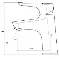 Смеситель для раковины с гигиенической лейкой Swedbe 1660