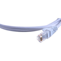 Патч-корд LANMASTER RJ45 - RJ45, 4 пары, UTP, категория 5е, 1 м, белый, LSZH, LAN-PC45/U5E-1.0-WH