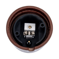 TV розетка МЕЗОНИНЪ оконечная, цвет - коричневый GE70321-04