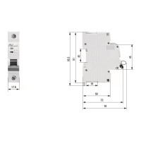 Автоматический выключатель EKF AV-6 DC 1P 13A 6kA AVERES mcb6-DC-1-13C-av