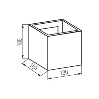 Фасадный светодиодный светильник KANLUX REKA LED EL 7W-L-GR 28990