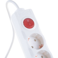 Сетевой фильтр Uniel S-GSU5-5, Universal, WHITE, 5м, ПВС 3х0.75, 5 гнезд, с заземлением, 10А UL-00001747