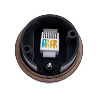 Розетка МЕЗОНИНЪ компьютерная RJ45, цвет - черный, БЕЗ КОЛЬЦА GE70341-05k