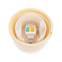 Розетка МЕЗОНИНЪ компьютерная RJ45, цвет - слоновая кость GE70341-02