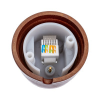 Розетка МЕЗОНИНЪ компьютерная RJ45, цвет - коричневый GE70341-04