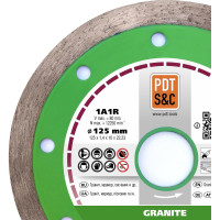 Диск алмазный отрезной Granite 820200CGRu 1A1R (125х1.4х10х22.2 мм) ПАИ 4820235010102
