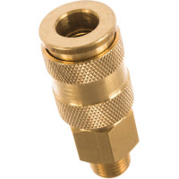 Быстроразъем пневматический с клапаном 1/4М Forsage F-BSE1-2SM(6735)