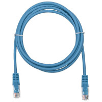 Патч-корд компьютерный U/UTP SUPRLAN Cat.5e 4x2 26AWG /7x0.16mm/ Cu LSZH синий 2м 10-0148