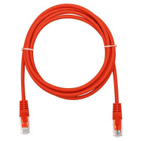Патч-корд компьютерный U/UTP SUPRLAN Cat.5e 4x2 26AWG /7x0.16mm/ Cu LSZH красный 2м 10-0153