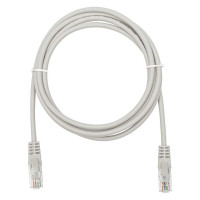Патч-корд компьютерный U/UTP SUPRLAN Cat.5e 4x2 26AWG /7x0.16mm/ Cu LSZH серый 2м 10-0143