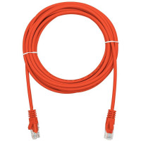 Патч-корд компьютерный U/UTP SUPRLAN Cat.5e 4x2 26AWG /7x0.16mm/ Cu LSZH красный 5м 10-0155