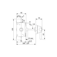 Рубильник EKF 160A 3P реверсивный без рукоятки управления TwinBlock tb-s-160-3p-rev