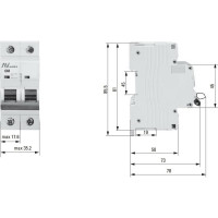 Автоматический выключатель EKF AV-10 2P 2A 10kA AVERES mcb10-2-02D-av