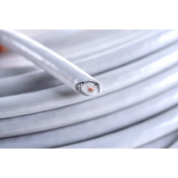 Коаксиальный кабель телевизионный Net.on RG-6 белый CCS 1,02 /18/ / FPE / Al-Pet-Al Foil / Al 48x0,12 / PVC RW 100м 03-0103