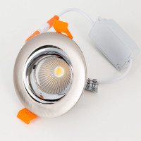 Встраиваемый светильник Citilux Альфа, матовый хром+хром LED 7Wх3500K CLD001NW5