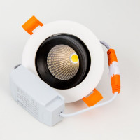Встраиваемый светильник Citilux Альфа, белый+черный LED 7Wх3500K CLD001NW4
