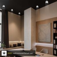 Потолочный светильник Citilux Старк белый+черный 12Wх3500K CL7440201