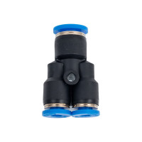 Тройник цанговый прямой соединительный (6-4-4 мм) SHPI PW 0604