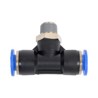 Тройник цанговый T-образный с наружной резьбой (1/4M; 10 мм) SHPI PT 10-R02