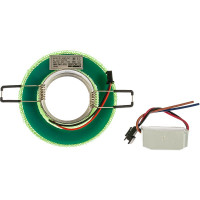 Встраиваемый декоративный светильник Fametto DLS-L142, GU5.3, GLASSY, GREEN, Luciole UL-00003882
