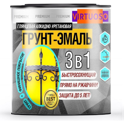 Грунт-эмаль по ржавчине Virtuoso PREMIUM 11592565