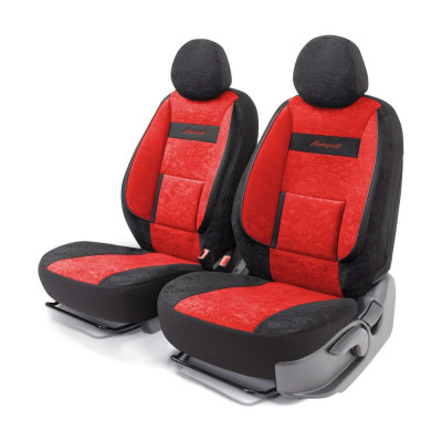 Получехлы на передние сиденья AUTOPROFI COMFORT COM-0405 BK/RD