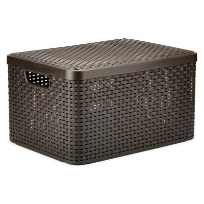 Корзина CURVER RATTAN STYLE BOX L 03619-210