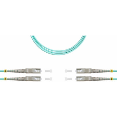 Дуплексный оптический патч-корд TopLan DPC-TOP-OM3-SC/P-SC/P-10