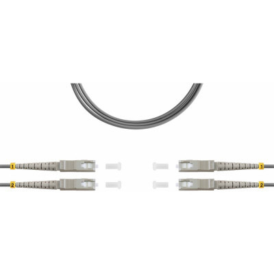 Дуплексный оптический патч-корд TopLan DPC-TOP-OM1-SC/P-SC/P-0.5