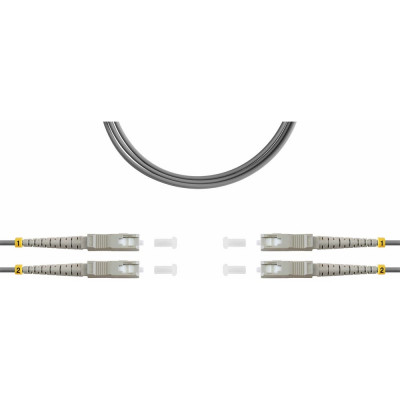 Дуплексный оптический патч-корд TopLan DPC-TOP-OM1-SC/P-SC/P-100