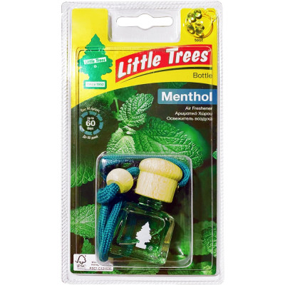 Подвесной ароматизатор Car-Freshner LITTLE TREES Bottle Ментоловый бриз C09