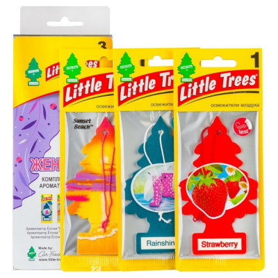 Комплект ароматизаторов Car-Freshner Little Trees Елочка LTMIX