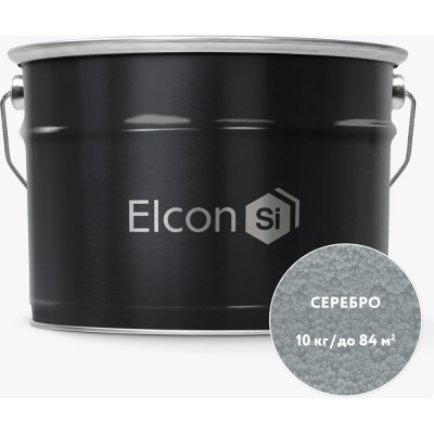 Elcon Кузнечная краска с молотковым эффектом серебро 10кг 00-00002846