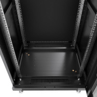 Серверный телекоммуникационный напольный шкаф Cabeus 19" 47U цвет черный ND-SC-47U60/120-BK