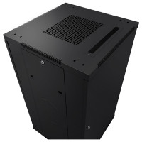 Монтажный телекоммуникационный шкаф Cabeus 19 напольный для оборудования 42U SH-05C-42U60/80-BK