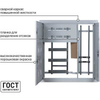 Корпус этажного щита TDM, 6 квартир, 1010х950х160 мм SQ 0905-8809