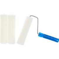 Валик для лаков, клеев, водных красок Мелодия цвета поролон 180мм +2 сменные шубки Вп180/55+2