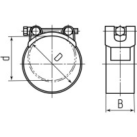 Силовой хомут FORTISFLEX ROBUST SR 23-25/W2 80567